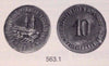 1917 Germany Notgeld Vilsbiburg Bayern Zink 10 Pfennig Church Funck-563 NGC MS63