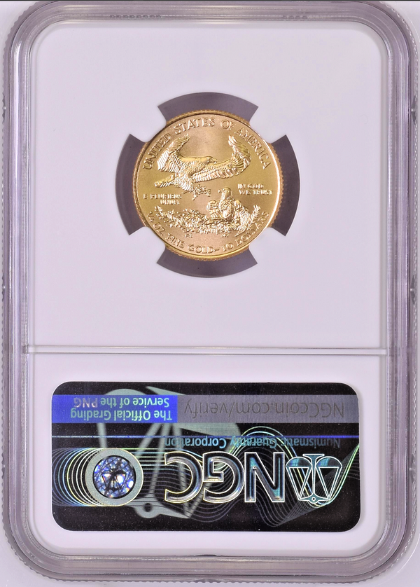2020 American Gold Eagle $10 NGC MS70 United States of America 1/4 oz