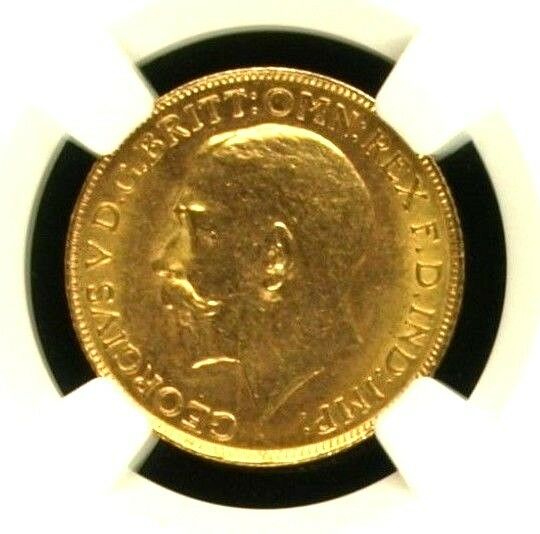 Canada 1911 C Gold Coin Sovereign George V NGC MS 62