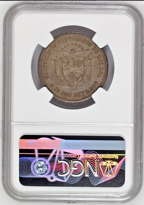 1904 Panama 25 Centesimos de Balboa Silver Coin NGC PF67