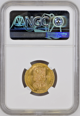 Netherlands 1876 Gold Coin 10 Gulden King Willem III Holland NGC MS64