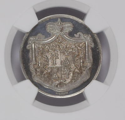 Vatican 1939 Silver Medal Prince Ludovico Chigi Albano della Rovere NGC