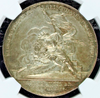 Swiss 1844 Silver Shooting Medal Basel Saint Jacob an der Birs R-87b NGC MS61
