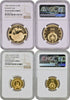 Albania 1968-1970 Set 8 Silver Gold Prince Skanderbeg's Death NGC PF64-66 Rare