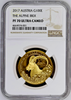 2013-2017 Austria Gold Set 5 Coins Wildlife in our Sights NGC PF70
