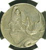 Swiss 1921 Very Rare Silver Medal Shooting Festival Nidwalden Beckenried R-1036a