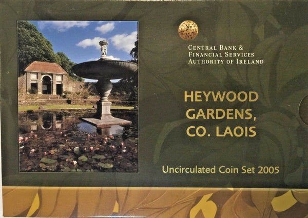 Ireland 2005 Official Euro Set 8 Coins Heywood Gardens Special Edition