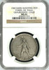 Rare Swiss 1900 Silver Shooting Medal Graubunden Chur R-840b NGC MS62 Mint.-360