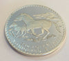 1992 Mongolia 250 Tugrik Silver Coin Przewalski's Horses Wildlife Low Mintage
