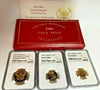 1986 United Kingdom 3 Gold Coins Set Commonwealth Games NGC PF70/69
