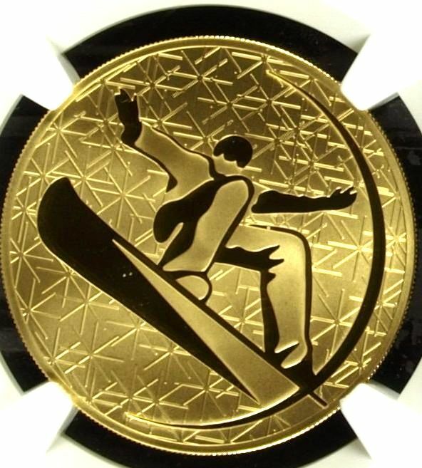 Russia 2010 Gold 1oz Coin 200 Roubles Winter Sport Snowboard NGC PF70 Mint-500