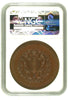 Swiss 1892 Set 2 Shooting Medals Glarus Silver Bronze R-808b R-808e NGC MS63