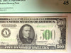 1934 $500 Bill Federal Reserve Note Boston PCGS XF45 Fr.2201-A