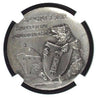 Swiss 1910 Silver Shooting Medal St Gallen Gossau R-1183a NGC MS63 Rare