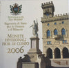 San Marino 2006 Official Euro Proof Set 9 Coins Silver 5€ perfect condition