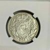 1915 Liechtenstein 2 Kronen Silver Coin John Johann II NGC MS62