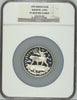 1995 Russia Silver 5 Oz Coin 25 Rubles Wildlife Lynx on log NGC PF 68 Rare