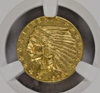 1928 Gold Coin $2.5 Indian Head Quarter Eagle graded NGC MS61