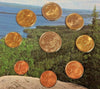 2002 Finland Original Government Euro Set 8 Coins + Jeton
