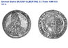 Germany 1697 Silver Saxony Albertine Taler Friedrich August I Dav-817 NGC UNC