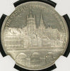 Swiss 1876 Silver Shooting Taler 5 Francs Lausanne Medal R-1560a NGC MS62