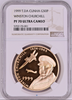 Tristan da Cunha 1999 Gold 50 Pence Winston Churchill NGC PF70 Minage-125