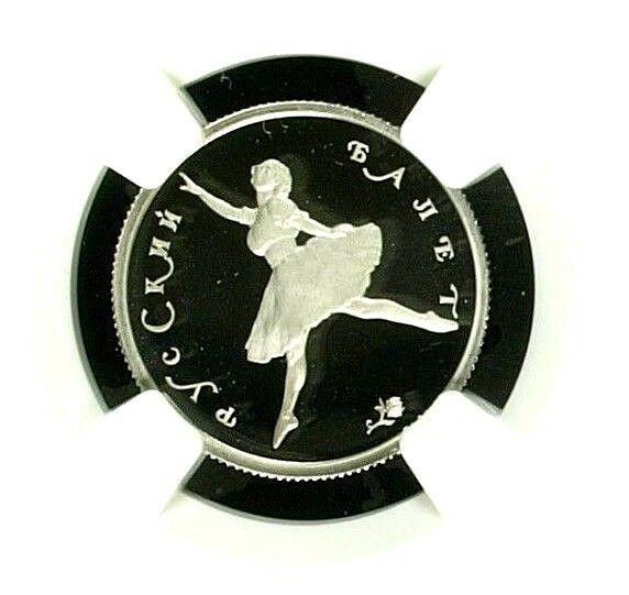 Russia 1994 Platinum Proof Coin 50 Rubles Ballet Ballerina NGC PF69 Mintage-900