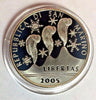 San Marino 2005 Silver 5€ Torino Olympic Games Snow Crystal Plumed Towers Italy