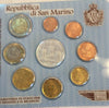 San Marino 2005 Complete Euro Proof Set 9 Coins Silver 5€ COA