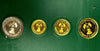 Ajman 1971 Gold Silver Set 100 50 25 5 Riyals UAE Rashid Save Venice Very Rare