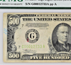 1934 $500 Bill Federal Reserve Note Chicago Light Green PMG VF25 Fr.2201-Glgs