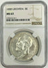 Liechtenstein 1900 Silver 5 Kronen John Johann II Fürst NGC MS63 Mintage-5,000
