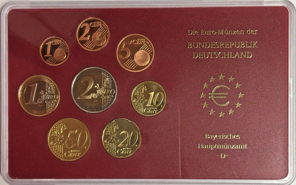 Germany 2003 D Euro Official Coin Set München Mint Special Edition Deutschland