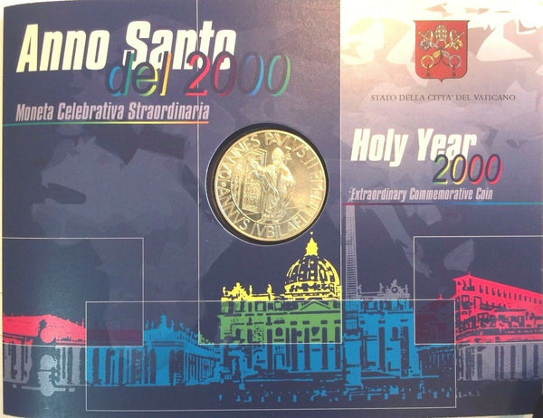 Vatican 2000 Silver Coin 2000 £ Lire Holy Year His Holiness Pope John Paul II