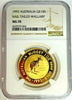 Australia 1993 Gold $100 Australian Nugget Kangaroo Nail-tailed Wallaby NGC MS70