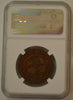 1898 South Africa Bronze Coin Penny Graded by NGC as MS62BN
