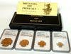 1987 United Kingdom 4 Gold Coins Set Britannia £100 £50 £25 £10 NGC PF70