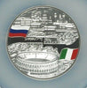 2013 Russia 5oz Silver 25 Roubles Kazan Verona Italy Colorized NGC PF69 Min-1000