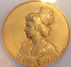 Swiss 1970 Gold Plated Shooting Medal St Gallen Uri Beautiful Woman NGC MS66