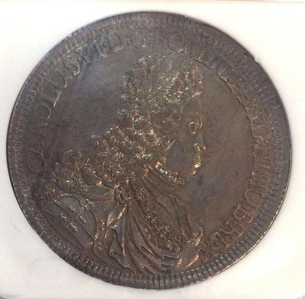 Austria 1716 Silver Coin Taler Karl Charles VI Hall DAV-1051 Thaler NGC MS63