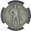 Swiss 1922 Silver Shooting Medal Thurgau Kreuzlingen R-1282a NGC MS63 Very Rare