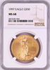 1997 Gold 1oz Coin $50 American Eagle Coin United States NGC MS68