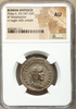 Roman Antioch AD 247-249 Philip II Syria BI Tetradrachm Philip II Eagle WrNGC AU