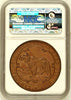 Swiss 1897 Bronze Medal Shooting Fest Bern R-234b 45mm NGC MS 65 BN original Box