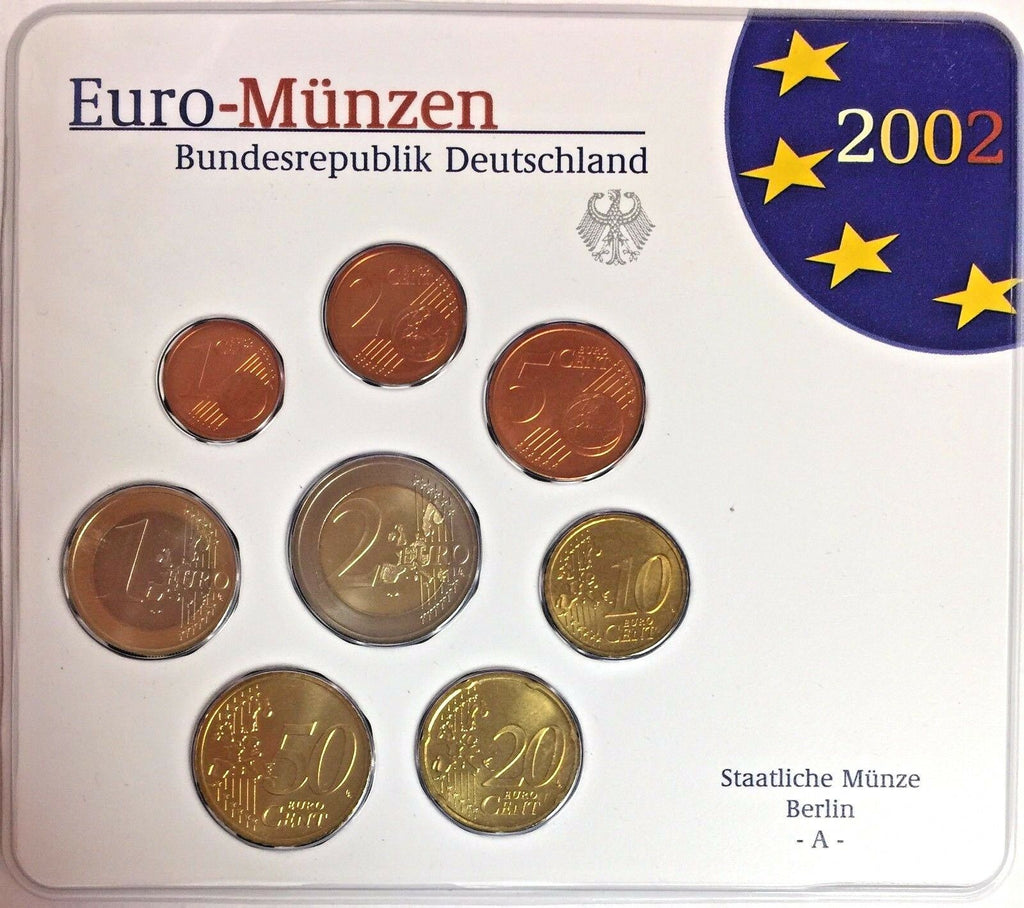 Germany 2002 A Euro Official Coin Set Special Edition Berlin Mint Deutschland