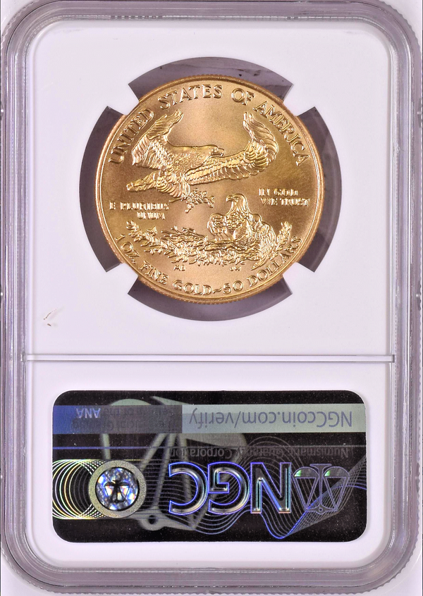 1997 Gold 1oz Coin $50 American Eagle Coin United States NGC MS68