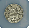 1964 Rare Swiss Silver Shooting Medal Brunen Schwyz R-1095a Oberholzer NGC MS65