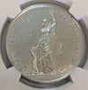Rare Swiss 1892 Shooting Medal Zurich Helvetia R-1732a NGC MS61