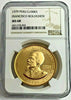 Peru 1979 Gold 100000 Soles Francisco Bolognese Pacific War NGC MS68 Top Pop