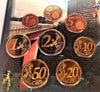 2002 Luxembourg 8 Coins First Official Euro Set Special Edition